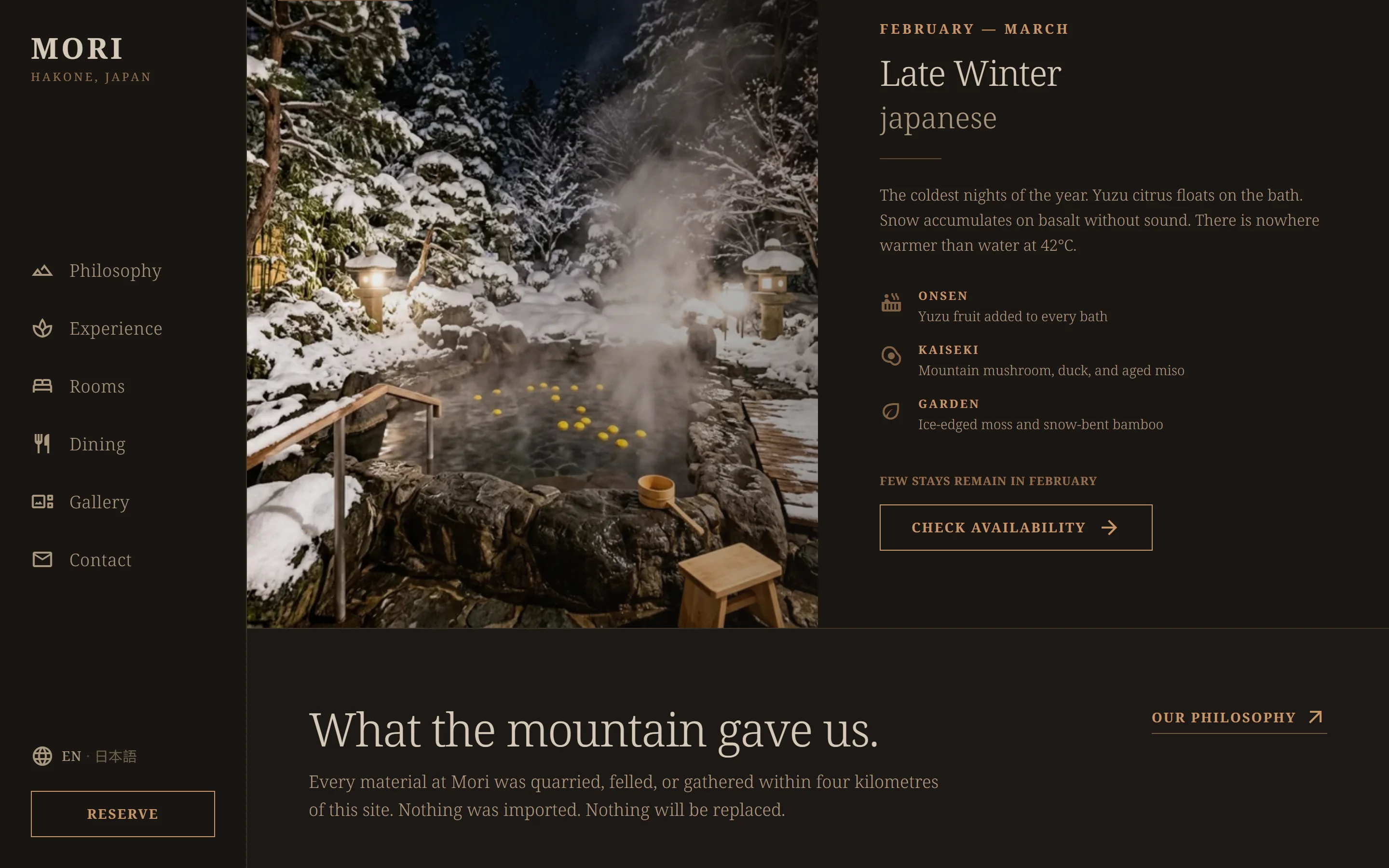 SEASONAL — Late Winter