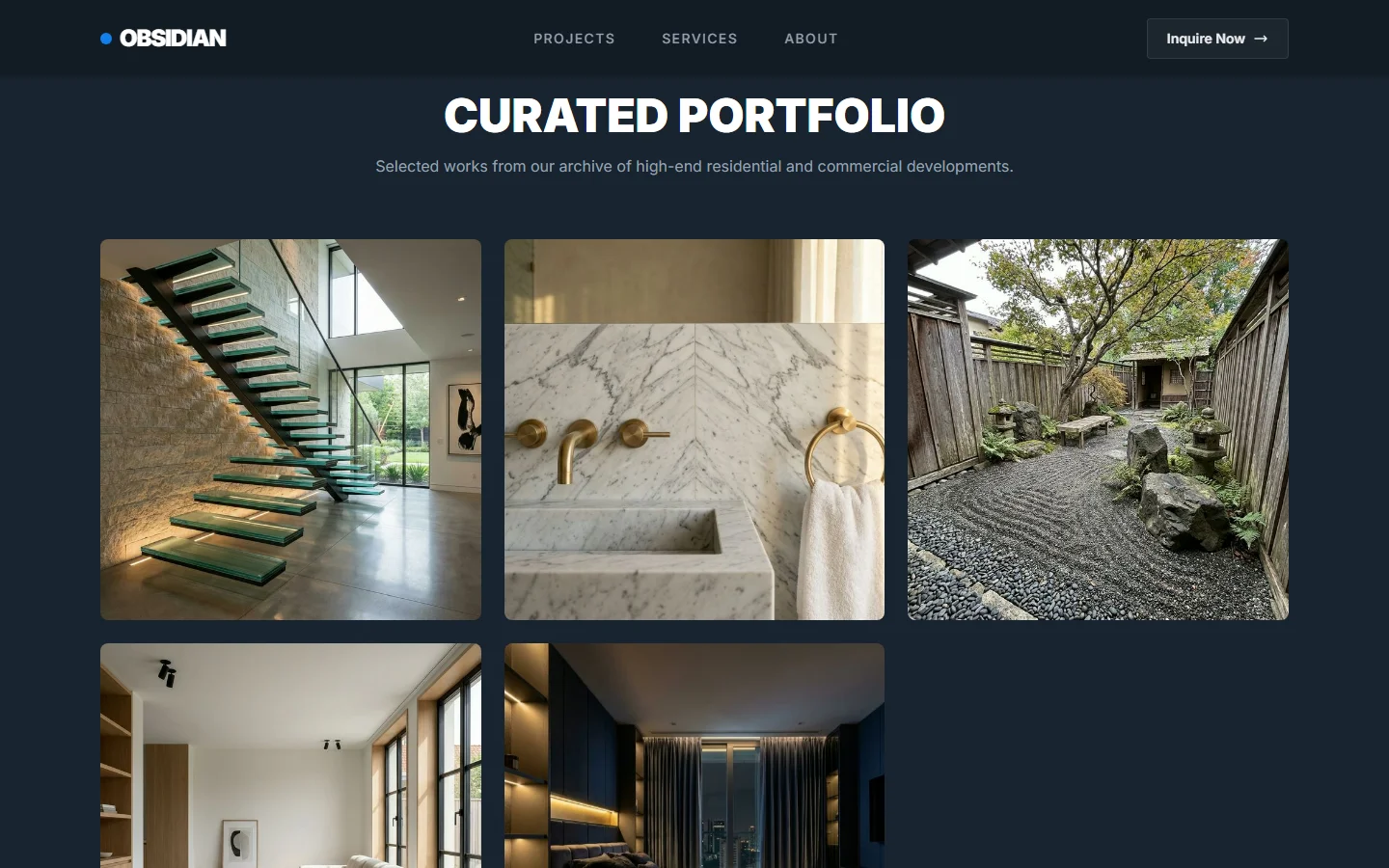 Portfolio grid