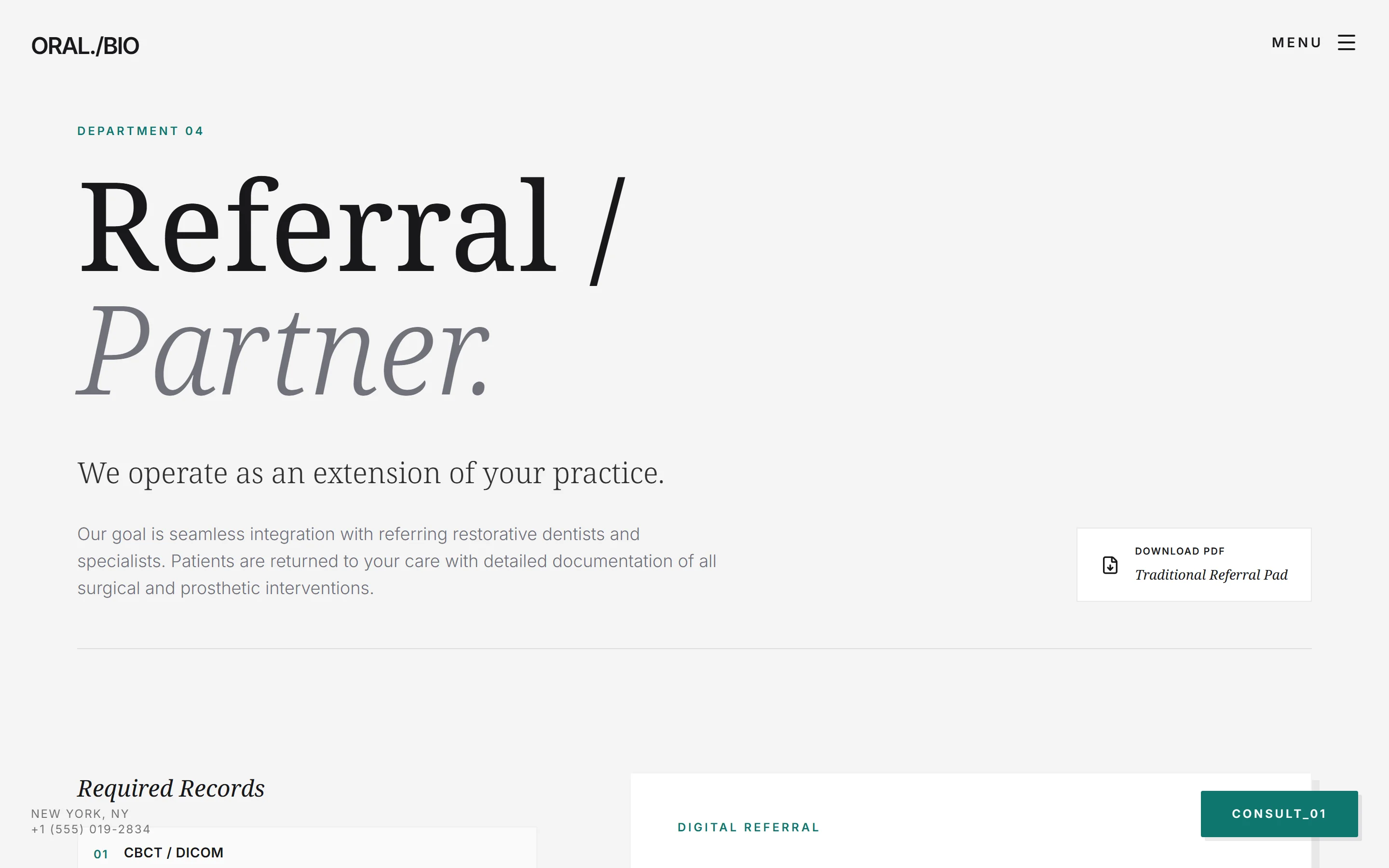 Dept. 04 — Referral / Partner section